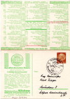 DR, 1939 Gebr. 3 Pf. Privatganzsache Klappkarte Klickow Berlin - Other & Unclassified