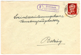 DDR 1951, Landpost Stpl. 2 SCHLALACH über Treuenbrietzen Auf Brief M. 24 Pf. - Briefe U. Dokumente