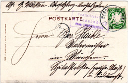 Bayern 1905, Posthilfstelle Obersalzberg Taxe Berchtesgaden Auf AK M. 5 Pf. - Storia Postale