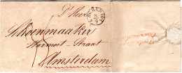 Preussen 1836, Kl. K1 AACHEN Auf Porto Brief I.d. NL - Precursores