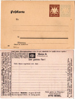 Bayern PP20, Ungebr. 2+3 Pf. Privatganzsache M. Philatel. Werbung O. Bickel - Entiers Postaux