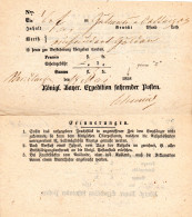 Bayern, Postschein V. Nördlingen M. Gr. 5 In Eingedruckter Jahreszahl 1858 - Vorphilatelie