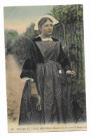 CPA RARE - Mœurs Et Types Bretons - Costume De Paysanne D'Auray - Ecrite En 1921 - LL - - Auray