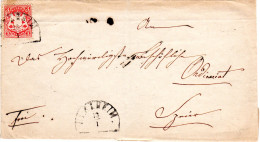 Bayern 1871, 3 Kr. Auf Brief V. HKS HERXHEIM N. Speyer - Cartas & Documentos