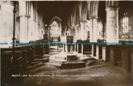 R076506 Arjay. Font And Nave. St. Nicholas Church. Great Yarmouth. RP. 1936 - Monde