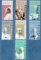 Vatican 2009 City 80 Yr, Popes 7 Val. MNH Pius XI, Pius XII, John XXIII, Paul VI, John Paul I, John Paul II, Benedict - Otros & Sin Clasificación