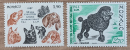 Monaco - YT N°1575, 1576 - 50e Exposition Canine Internationale - 1987 - Neuf - Neufs