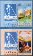 Vatican 2008 Lourdes Church 2 Values MNH - Cristianesimo