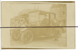 Carte Photo A Identifier CPA. Ancienne Voiture Avec Chauffeur De Maitre - Photographs