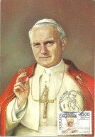 30860 - Carte Maximum - Portugal - Papa Pape Pope João Paulo II - Visita Em 1982 Fatima - Karol Wojtyla  - Cartoline Maximum