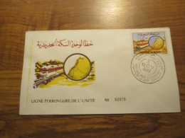 FDC - 1er Jour - Maroc - 1982 - Ligne Ferroviaire De L'unité - Maroc (1956-...)