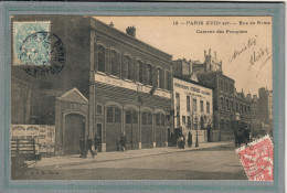 CPA (75)(XVII°) PARIS - Thème: Caserne, Pompier, Pompiers + Gymnase - 1904 - Paris (17)