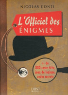 L'Officiel Des énigmes (2012) De Nicolas Conti - Palour Games