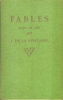 Fables Mises En Vers Par J. De La Fontaine Tome II (1950) De V.-L. Saulnier - Otros & Sin Clasificación