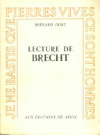 Lecture De Brecht (1960) De Bernard Dort - Andere & Zonder Classificatie