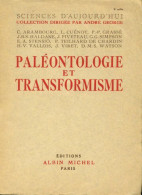 Paléontologie Et Transformisme (1950) De Collectif - Scienza