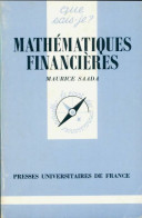 Mathématiques Financières (1985) De Maurice Saada - Economie