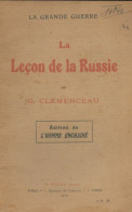 La Leçon De La Russie (1915) De Georges Clémenceau - Guerra 1914-18