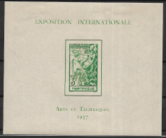 MARTINIQUE 1937 Exposition Internationale De Paris  MH - 1937 Exposition Internationale De Paris