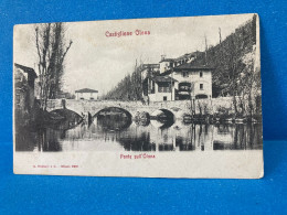 CARTOLINA VARESE CASTIGLIONE OLONA PONTE SULL OLONA VIAGGIATA 1906. - Varese