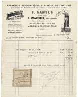 Facture , Document , Courrier : F. Santus , Margny Les Compiègne Envoyé à Neuchâtel En Bray - France . - 1950 - ...