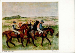 12083508 - Pferderennen Gemaelde Von Degas - Die Jockeys - Otros & Sin Clasificación