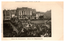 Epinal. Cavalcade De Bienfaisance 15 Juin 1902 - Char Du Commerce - Char De L'Imprimerie (Testart éditeur) - Epinal