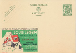 BELGIUM PPS 35C GREEN "SCEAU D'ETAT" SBEP 6 PUBLIBEL 258 LOUIS LEGEIN UNUSED - Werbepostkarten