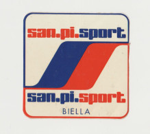 San.pi.sport Biella  9 X 9 Cm  ADESIVO STICKER  NEW ORIGINAL - Stickers