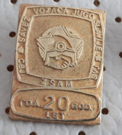 ZSAM / SVJ Federation Of Drivers And Mechanics Of  Yugoslavia 20 YEARS  Pin - Other & Unclassified