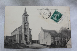 Cpa 1911, Saint Marc, L'église, Loire Atlantique 44 - Otros & Sin Clasificación