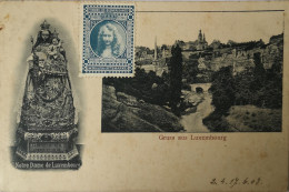 Luxemburg   (Luxembourg) Gruss Aus - Notre Dame De Luxembourg - Mit Wohlfartsmarke! 190? Fleckig - Luxemburg - Stadt