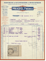 Facture , Document , Courrier : Pradel Frères à Thiers , Envoyé à Neuchâtel En Bray - France . - 1950 - ...