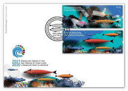 Portugal & FDC The United Nations Decade Of Ocean Sciences For Sustainable Development 2021 (8410)  2021 (8410) - FDC