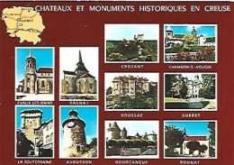 France & Marcofilia,  Creuse, Châteaux Et Monuments Historiques, Multi, Lyvry Gargan 1987 (7765) - Altri & Non Classificati