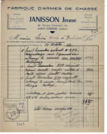 Facture , Document , Courrier : Janisson Jeune à Saint Etienne (Loire) , Envoyé à Neuchâtel En Bray - France . - 1950 - ...