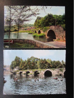 CP 19 Corrèze VOUTEZAC Prés D'ALLASSAC - Lot De 2 Cartes Postales - Le Pont Du Saillant Sur La Vézère , Baignade Enfants - Andere & Zonder Classificatie