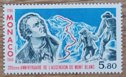 Monaco - YT N°1556 - 1re Ascension Du %ont Blanc Par Balmat Et Paccard - 1986 - Neuf - Unused Stamps