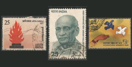 India - 1975  - 3 Different Commemoratives  - USED. ( OL 25/12/2013 ) - Gebraucht