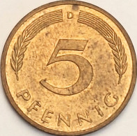 Germany Federal Republic - 5 Pfennig 1984 D, KM# 107 (#4603) - 5 Pfennig