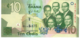 GHANA P39a 10 CEDIS 1.7.2007  XF-AU - Ghana