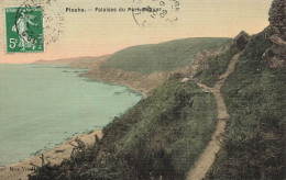 Plouha * Chemin Et Falaises Du Port Moguer * Cpa Toilée Colorisée - Plouha