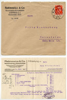 Germany 1928 Cover & Invoice; Leipzig - Rabinowicz & Co., Rauchwaren-Kommission; 15pf. Immanuel Kant - Covers & Documents