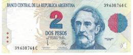 ARGENTINA P340b 2 PESOS CONVERTIBLES 1996 Rare Signature POU - PIERRI   XF-AU - Argentinien