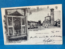 CARTOLINA RICORDO DI LEGNANO VEDUTINE VIAGGIATA 1901. - Varese