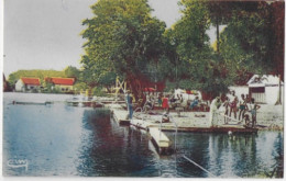 72 LE LUDE (Sarthe) Plage De Malidor -circulé 1954 Edit CIM Combier (colorée - Animée) - Sonstige & Ohne Zuordnung