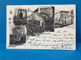 CARTOLINA CASTELLO DI LEGNANO VEDUTINE VIAGGIATA 1900. - Varese