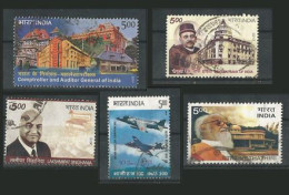 India -  2010 - 5 Diff Commemorative Stamps  -  Used. ( Condition As Per Scan ) ( OL 10/11/2013 ) - Gebruikt