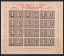 1943 Luxusblatt ** Zum: W16, Mi: Bl.9 - Nuovi