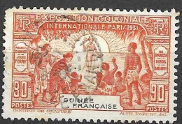 GUINEA FRANCESE - 1931 - ESPOSIZIONE PARIGI - CENT 90 - USATO (YVERT 117 - MICHEL 119) - Oblitérés